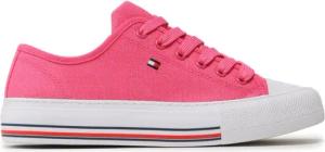 Tommy Hilfiger Sneakers aus Stoff Low Cut Lace-Up T3A9-32677-0890313 S Rosa