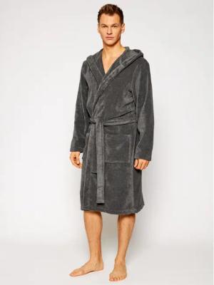 Tommy Hilfiger Bademantel Icon Hooded Bathrobe 2S87905573 Grau