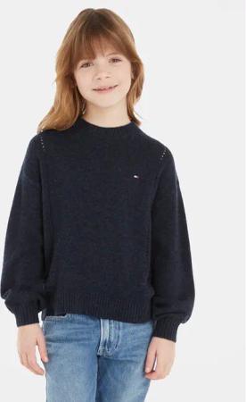 Tommy Hilfiger Pullover Essential KG0KG07801 Dunkelblau Regular Fit