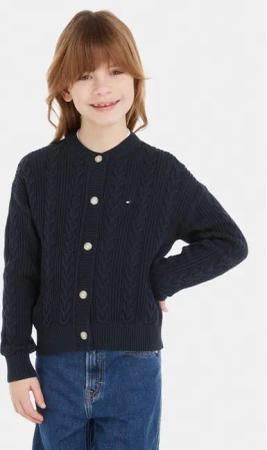 Tommy Hilfiger Strickjacke KG0KG07628 Dunkelblau Regular Fit