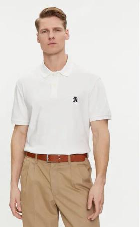 Tommy Hilfiger Poloshirt Interlock MW0MW34783 Weiß Regular Fit