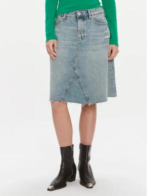 Tommy Hilfiger Jeansrock WW0WW40656 Blau Relaxed Fit