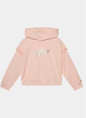 Tommy Hilfiger Sweatshirt Hilfiger Script Ruffle Hoodie KG0KG07720 Rosa Regular Fit
