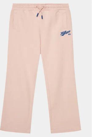Tommy Hilfiger Jogginghose Hilfiger Script Wide Sweatpant KG0KG07751 Rosa Regular Fit