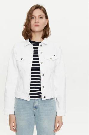 Tommy Hilfiger Jeansjacke WW0WW41336 Weiß Regular Fit