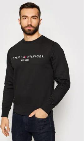 Tommy Hilfiger Sweatshirt Logo MW0MW11596 Schwarz Regular Fit