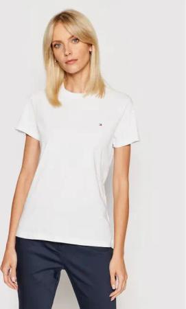 Tommy Hilfiger T-Shirt WW0WW22043 Weiß Regular Fit