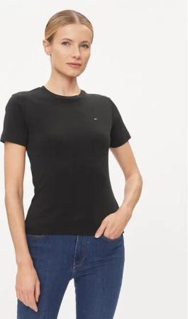 Tommy Hilfiger T-Shirt New Cody WW0WW40587 Schwarz Slim Fit
