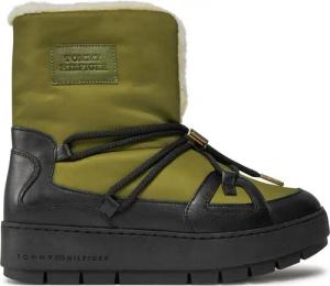 Tommy Hilfiger Schneeschuhe Tommy Essential Snowboot FW0FW07504 Grün