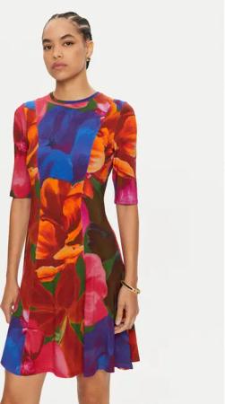 Ted Baker Kleid für den Alltag Vverity 277670 Bunt Slim Fit