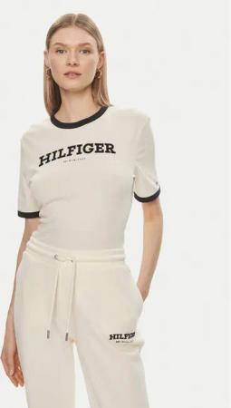 Tommy Hilfiger T-Shirt Monotype WW0WW41208 Beige Regular Fit