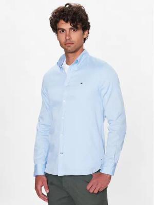 Tommy Hilfiger Hemd Core Flex Dobby MW0MW25038 Himmelblau Slim Fit