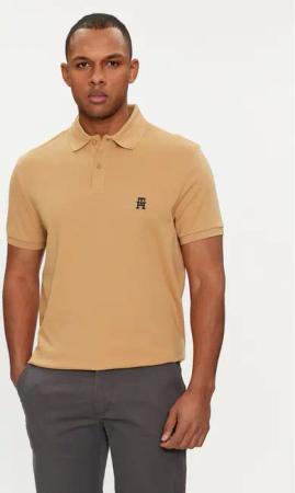 Tommy Hilfiger Poloshirt Interlock MW0MW34783 Beige Regular Fit