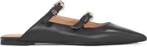 Tommy Hilfiger Pantoletten Th Pointy Leather Mule FW0FW07722 Schwarz