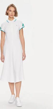 Tommy Hilfiger Kleid für den Alltag WW0WW41269 Weiß Regular Fit