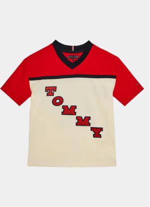 Tommy Hilfiger T-Shirt Varsity Tee S/S KB0KB08676 Rot Regular Fit