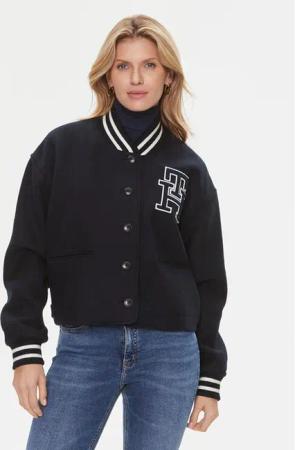 Tommy Hilfiger Übergangsjacke Varsity WW0WW40251 Dunkelblau Relaxed Fit