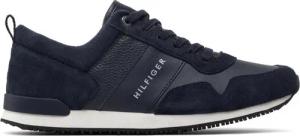 Tommy Hilfiger Sneakers Iconic Leather Suede Mix Runner FM0FM00924 Dunkelblau