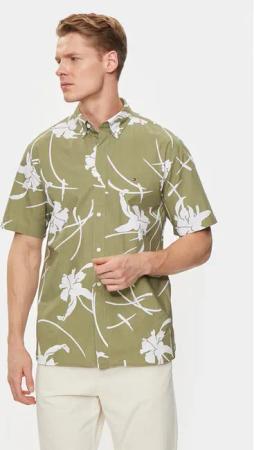 Tommy Hilfiger Hemd Tropical MW0MW34587 Grün Regular Fit