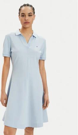 Tommy Hilfiger Sommerkleid WW0WW41567 Himmelblau Regular Fit