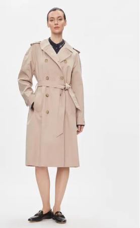 Tommy Hilfiger Tenchcoat Cotton Classic Trench WW0WW40482 Beige Regular Fit