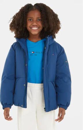 Tommy Hilfiger Daunenjacke KS0KS00488 Blau Relaxed Fit