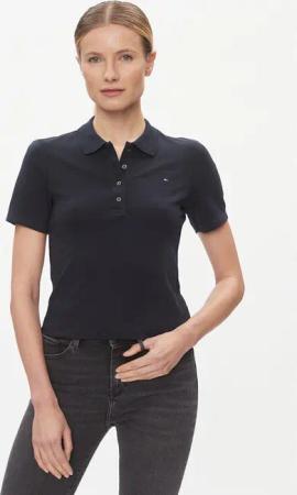 Tommy Hilfiger Poloshirt 1985 WW0WW42047 Dunkelblau Slim Fit