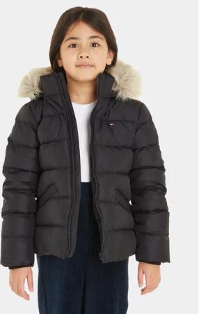 Tommy Hilfiger Daunenjacke Essential KG0KG07399 S Schwarz Regular Fit