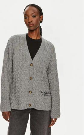 Tommy Hilfiger Strickjacke WW0WW42143 Grau Relaxed Fit