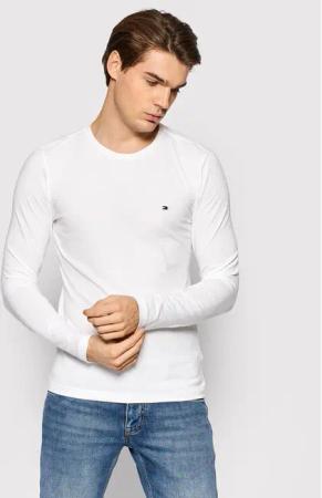 Tommy Hilfiger Longsleeve MW0MW10804 Weiß Slim Fit