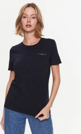 Tommy Hilfiger T-Shirt 1985 WW0WW37877 Dunkelblau Regular Fit