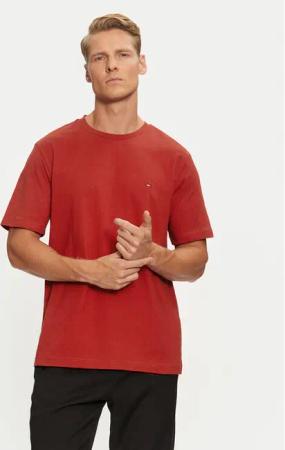 Tommy Hilfiger T-Shirt Essential MW0MW37267 Rot Regular Fit