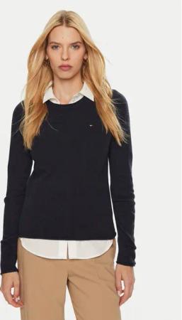 Tommy Hilfiger Pullover WW0WW44161 Dunkelblau Regular Fit