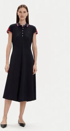Tommy Hilfiger Kleid für den Alltag WW0WW41269 Dunkelblau Regular Fit