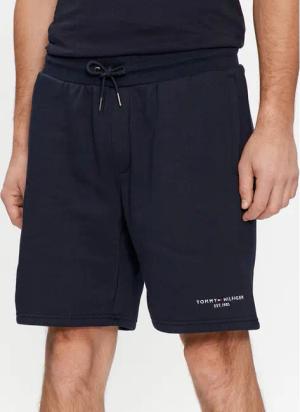 Tommy Hilfiger Sportshorts Logo MW0MW34201 Dunkelblau Regular Fit