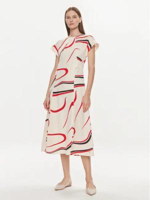 Tommy Hilfiger Kleid für den Alltag WW0WW42031 Beige Relaxed Fit