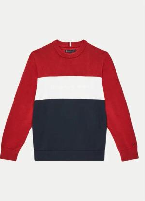 Tommy Hilfiger Sweatshirt Colorblock KB0KB09150 Bunt Regular Fit