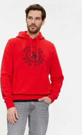 Tommy Hilfiger Sweatshirt Big Icon MW0MW33650 Rot Regular Fit