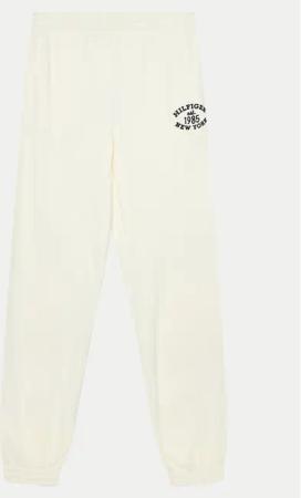 Tommy Hilfiger Jogginghose Monotype KG0KG08107 Écru Regular Fit