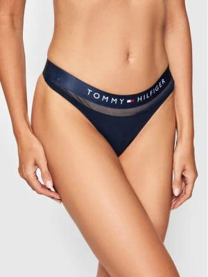 Tommy Hilfiger Stringtanga Thong UW0UW00064 Dunkelblau