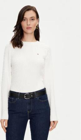 Tommy Hilfiger Pullover WW0WW41142 Weiß Regular Fit