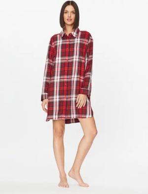 Tommy Hilfiger Nachthemd UW0UW04874 Rot Relaxed Fit