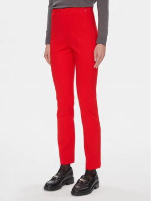 Tommy Hilfiger Stoffhose Elevated WW0WW39721 Rot Slim Fit