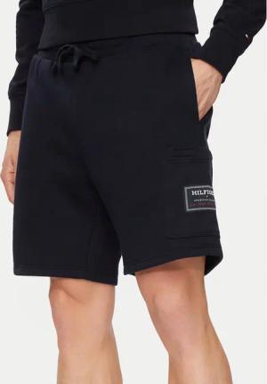 Tommy Hilfiger Sportshorts Flag Logo Badge MW0MW36145 Dunkelblau Regular Fit