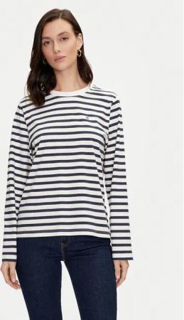Tommy Hilfiger Bluse Modern WW0WW42324 Dunkelblau Regular Fit