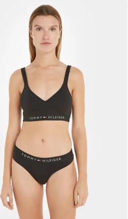 Tommy Hilfiger Stringtanga UW0UW04146 Schwarz