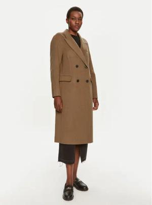 Tommy Hilfiger Wollmantel WW0WW42621 Khakifarben Regular Fit