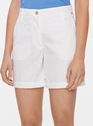 Tommy Hilfiger Stoffshorts WW0WW41769 Weiß Regular Fit
