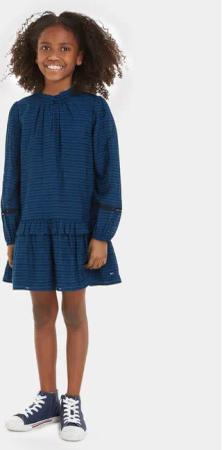 Tommy Hilfiger Kleid für den Alltag KG0KG07577 Blau Regular Fit