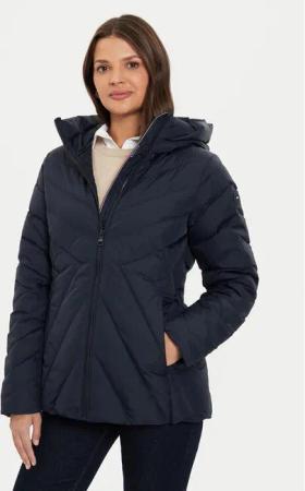 Tommy Hilfiger Daunenjacke Chevron WW0WW42623 Dunkelblau Regular Fit